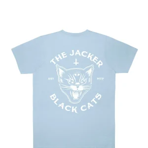 Black Cats T-Shirt-Baby Blue>Jacker Store