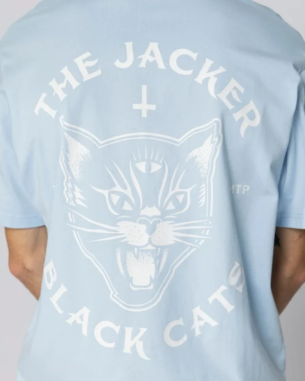 Black Cats T-Shirt-Baby Blue>Jacker Store