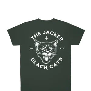 Black Cats-T-Shirt-Dark Green>Jacker Fashion