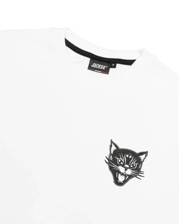 Black Cats-T-Shirt-White>Jacker Flash Sale