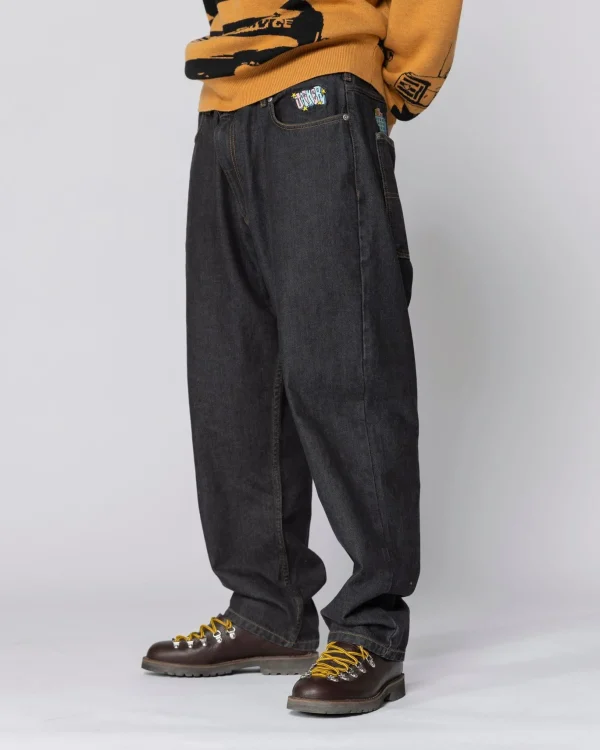 City Tour Denim Baggy Pant-Black>Jacker Fashion