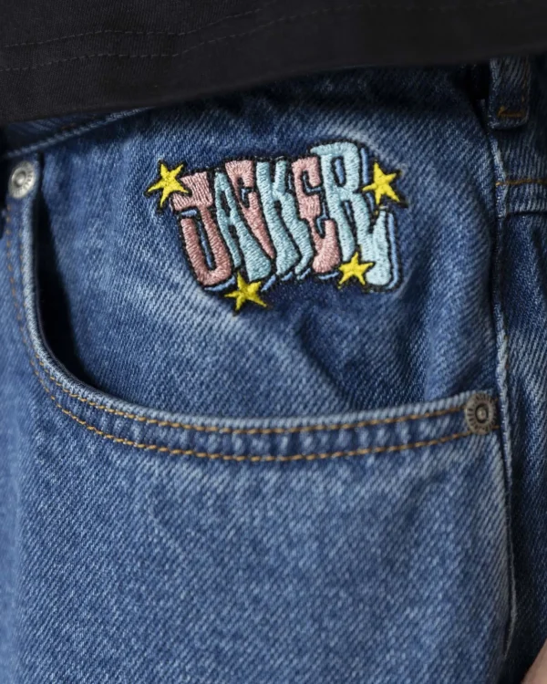 City Tour Denim Baggy Pant-Blue>Jacker Best