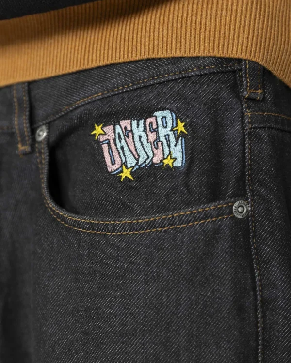 City Tour Denim Baggy Pant-Black>Jacker Fashion