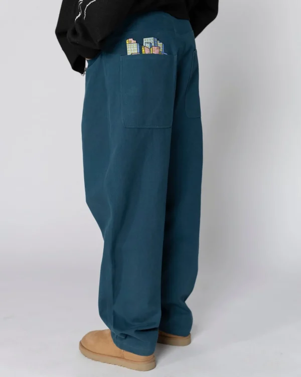 City Tour Extra Baggy Pant-Petrol Blue>Jacker Cheap