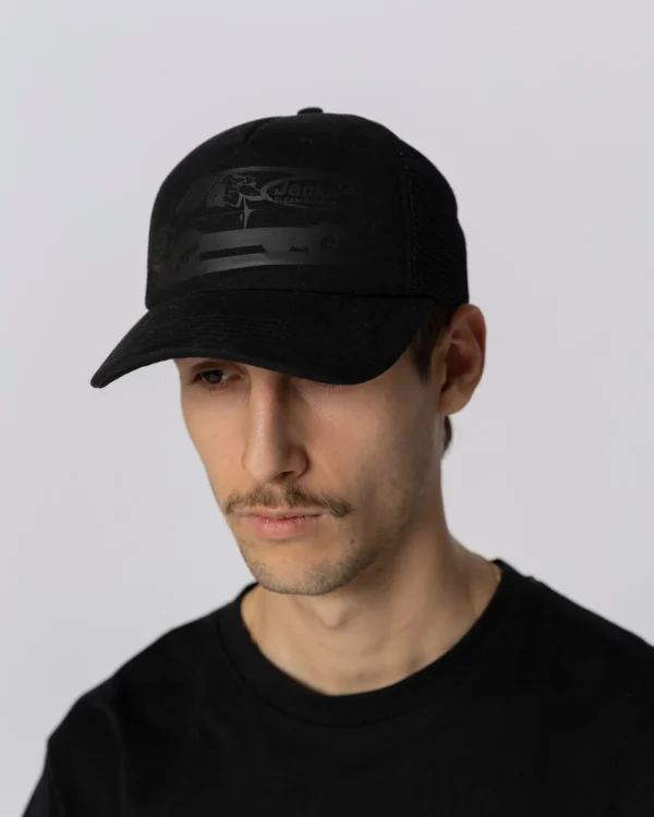 Cleaner Trucker Cap-Black>Jacker Cheap