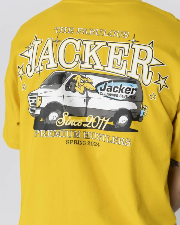 Cleaner T-Shirt-Yellow>Jacker Cheap