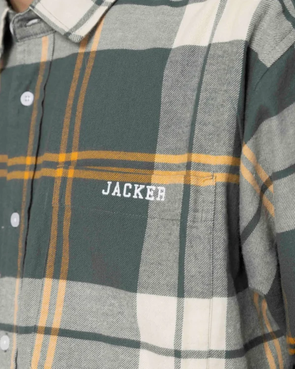 College Tartan-Shirt-Green>Jacker New