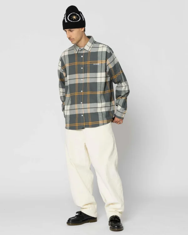 College Tartan-Shirt-Green>Jacker New