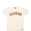 College Tee-T-Shirt-Beige>Jacker Sale