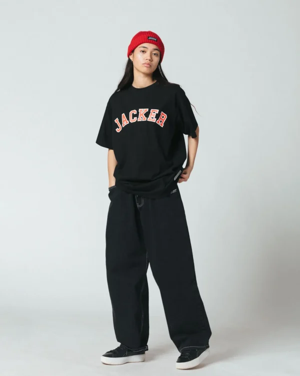 College Tee-T-Shirt-Black>Jacker Cheap