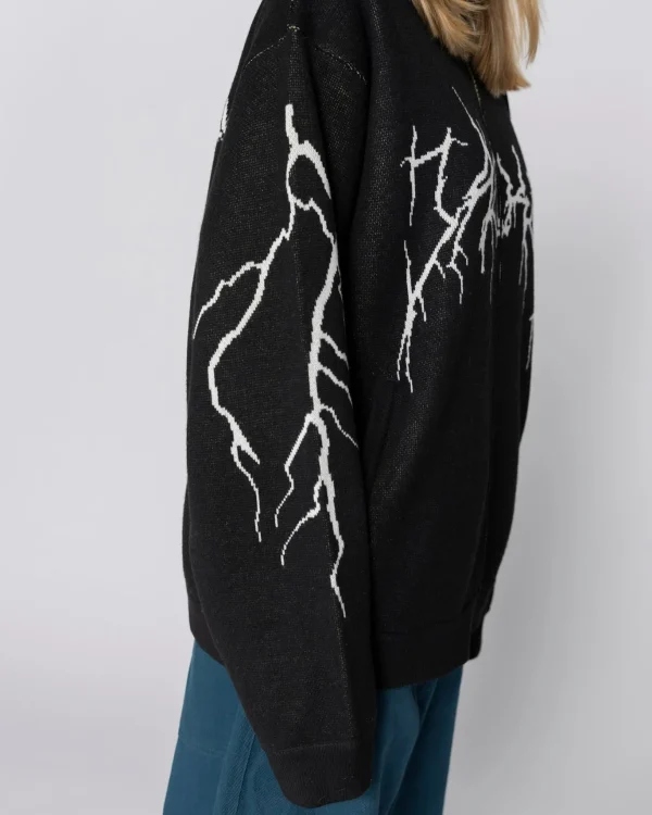 Crash Bomber Knit-Black>Jacker Store