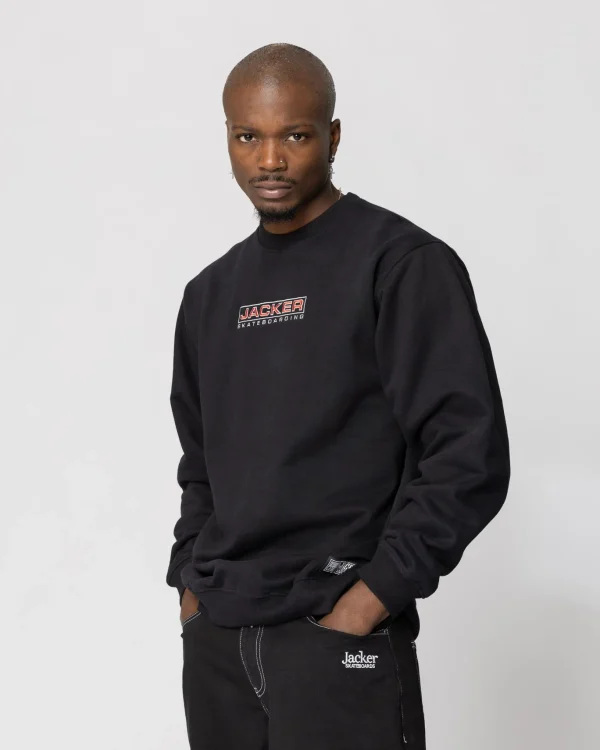 Euroskate Logo-Crewneck-Black>Jacker Best