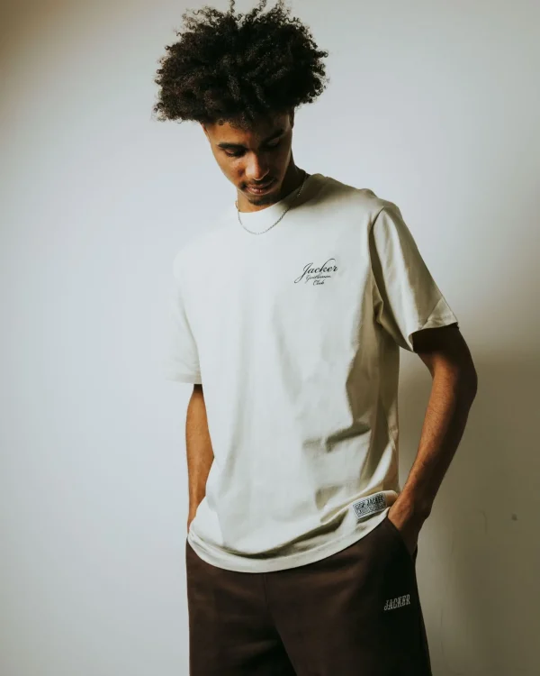 Gentlemen Club-T-Shirt-Beige>Jacker Outlet