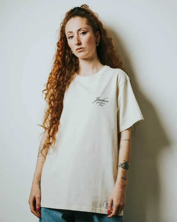 Gentlemen Club-T-Shirt-Beige>Jacker Outlet