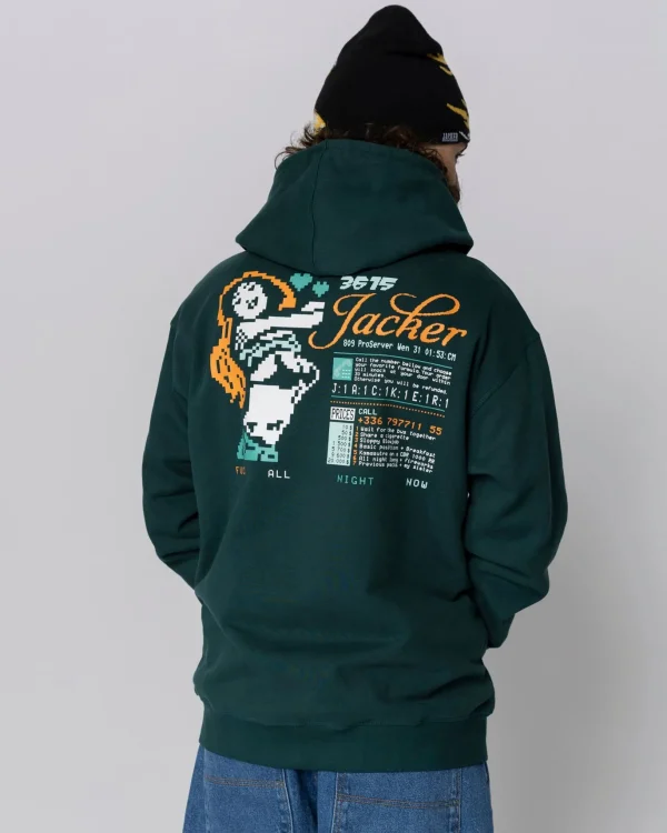 3615 Hoodie-Green>Jacker Best