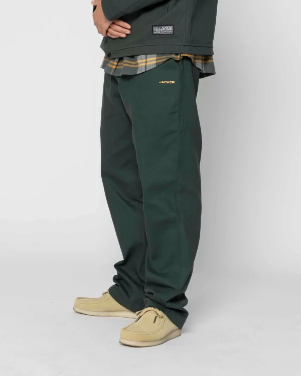 Hustler Service Chino-Pant-Green>Jacker Store