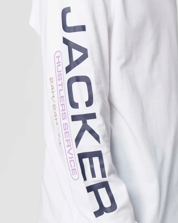 Hustler Service-Long Sleeves-White>Jacker Sale