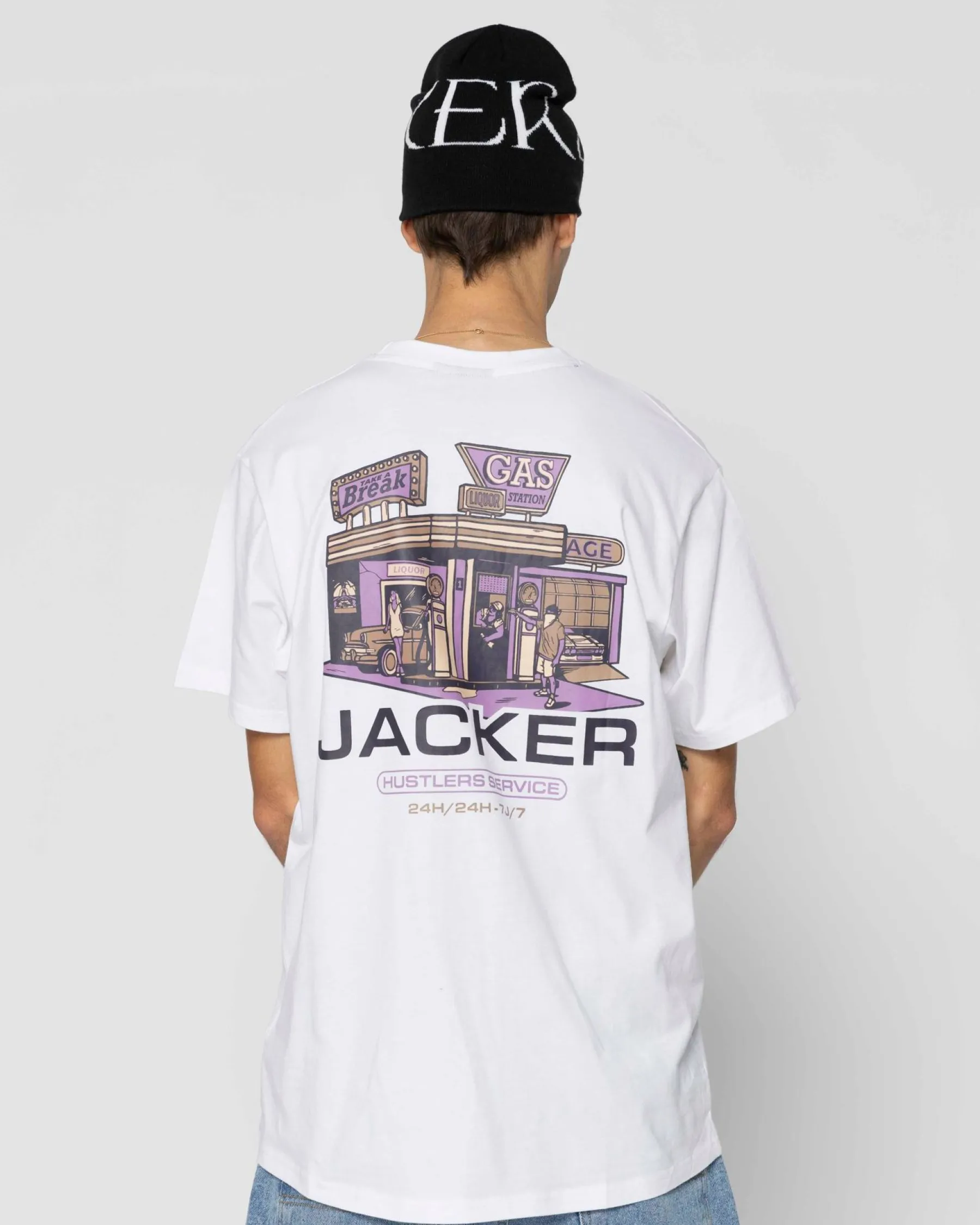 hustler_servicetshirtwhit_3.webp Hustler Service-T-Shirt-White>Jacker Flash Sale