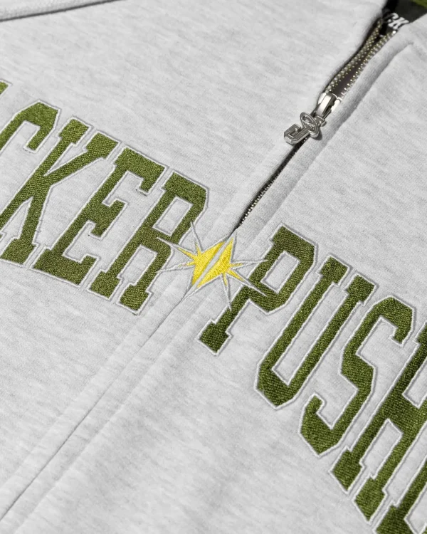 X Pusher-Hoodie-Heather Grey>Jacker Store