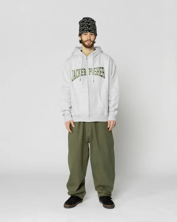 X Pusher-Hoodie-Heather Grey>Jacker Store