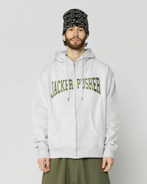 X Pusher-Hoodie-Heather Grey>Jacker Store