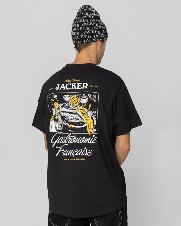 Junk Food-T-Shirt-Black>Jacker Sale