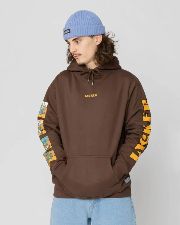 Lazy-Hoodie-Brown>Jacker Store