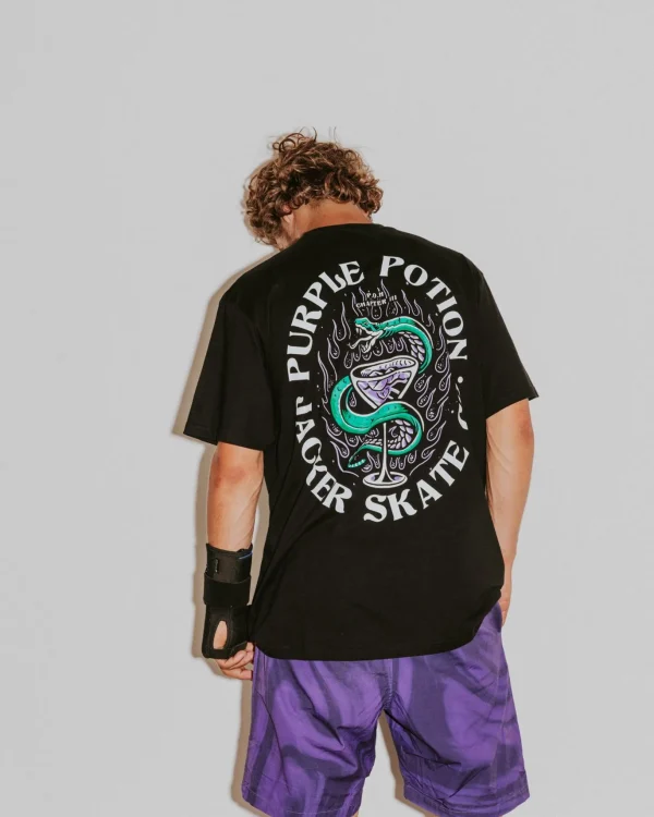 Purple Potion-T-Shirt-Black>Jacker Outlet