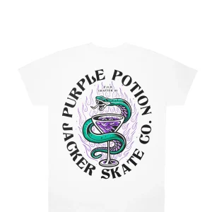 Purple Potion-T-Shirt-White>Jacker New