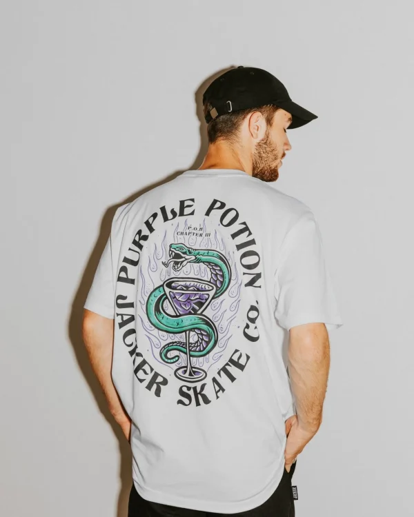 Purple Potion-T-Shirt-White>Jacker New