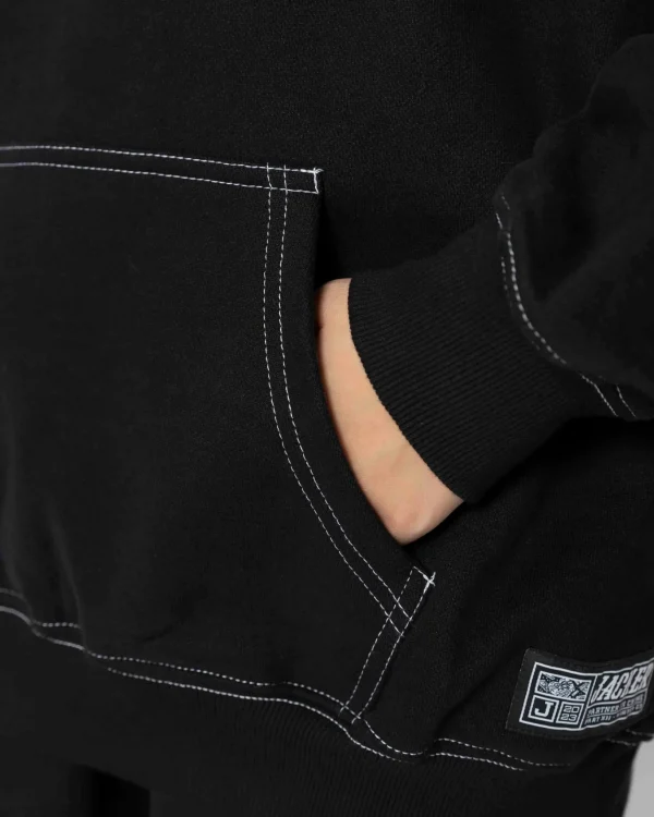 Select Contrast Hood-Hoodie-Black>Jacker Sale