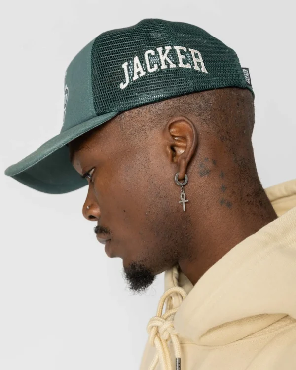 Stingy-Trucker Cap-Green>Jacker Hot