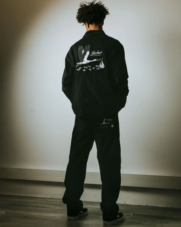 Stork Corduroy-Baggy Pant-Black>Jacker Clearance