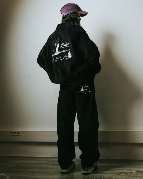 Stork Corduroy-Baggy Pant-Black>Jacker Clearance