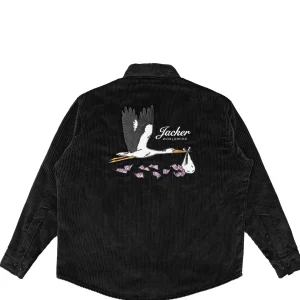 Stork Corduroy-Overshirt-Black>Jacker Clearance