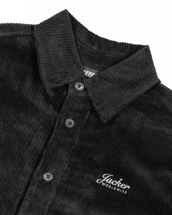 Stork Corduroy-Overshirt-Black>Jacker Clearance