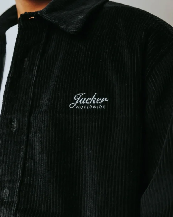 Stork Corduroy-Overshirt-Black>Jacker Clearance