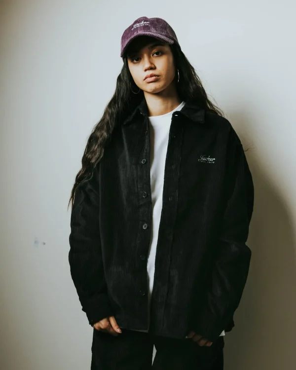 Stork Corduroy-Overshirt-Black>Jacker Clearance