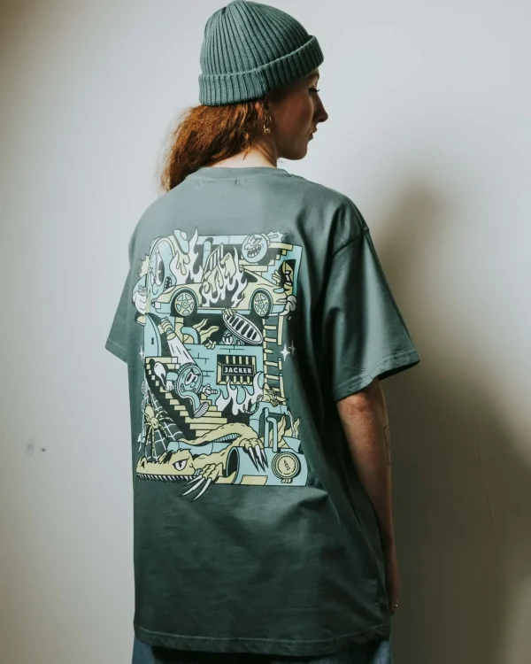 Team Logo-Short Beanie-Green>Jacker Flash Sale