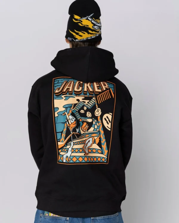 Therapy Hoodie-Black>Jacker Clearance