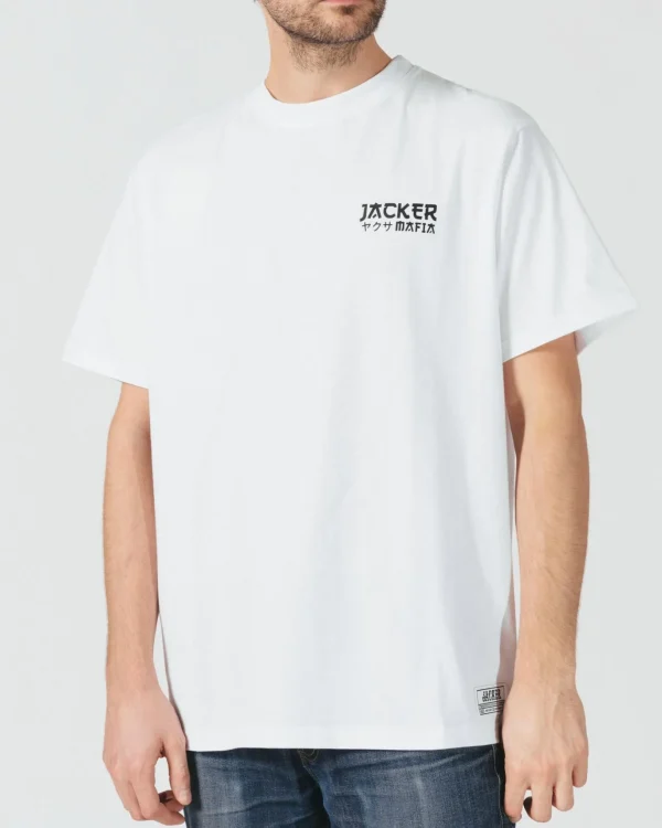 Yakuza-T-Shirt-White>Jacker Fashion